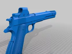 1911 With custom slide + Eeotech xps2