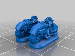 6mm MK2 Legion bikers (white scars)