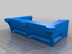 Add-on parts for VMT FW Fortress Walls for Vase Mode printing 