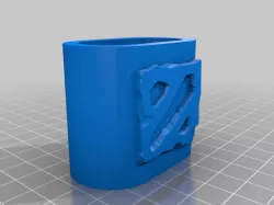 airpods case with dota 2 sign