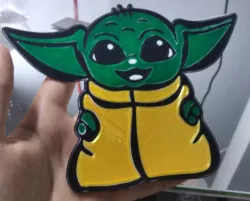 Baby Yoda - 4 colors one layer