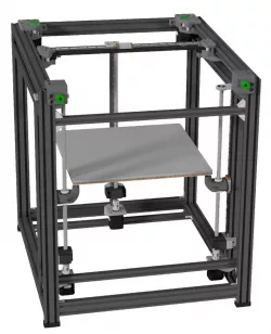 BLV 6mm Gates XY and 3xSFU1204 kinematic leveling Z motion system for BLV MGN Cube