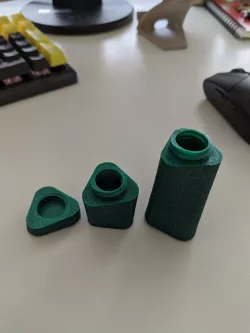 Bone shaped pill container - 3 part