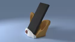 Chihuahua phone stand sound amplifier reflector