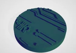 Circuit Board Effect Bases for Warhammer 40k (Necron)