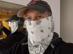 Covid-19 Bandana to cap clips / mask