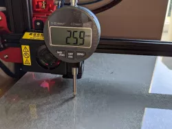 CR-10S Pro V2 Dial Guage Holder for bed leveling