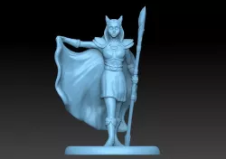 Female Tiefling Mage Miniature