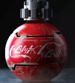 Galaxy's Edge-Thermal Detonator Coke Bottle