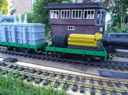 Generator set as load for LGB railway