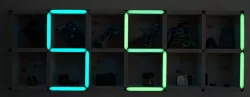 Giant LED Clock Shelf