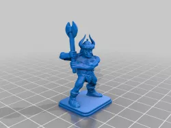 HeroQuest Barbarian Helmet Battle Axe