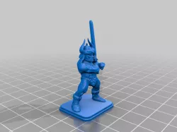 HeroQuest Barbarian Helmet Long Sword