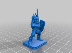 HeroQuest Barbarian Shield Helmet Broad Sword