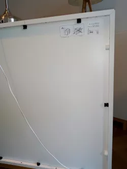 Ikea Eket shelves backside clip cover white