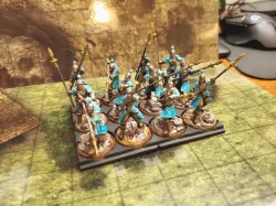 Kings of War Infantry Regiment Trays for 25mm Round Base Miniatures