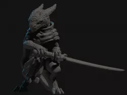 Kobold Kensei Monk Miniature