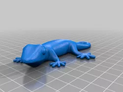 Loop Tail Gecko with magnet holes (Bonus wizard hat)