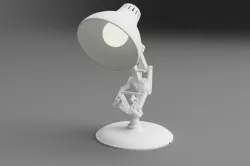Luxo Jr for 200x200mm printer with Led light