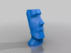 Moai Head Flower Pot / Pen Holder