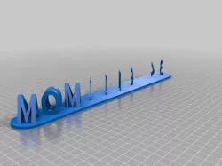 momMy Customized Dual Letter Blocks Illusion Customizer