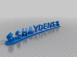 My CustomiHaydenzed dual words illusion AKA "I Love You" sign