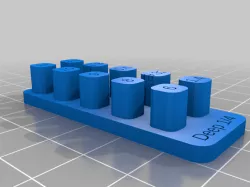 My Customized Parametric 1/4 deep Socket Organizer