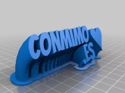 My Customized Sweeping 2-line name plate (text)