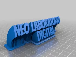 My Customized Sweeping 2neo-line name plate (text)