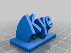 My Customized Sweeping KyeName Plate remix