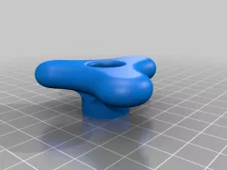 My Smooth n' Curvy Star Knob (3 lobe, 1/4 in bolt, low profile)