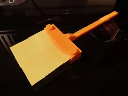 Post-it note bed leveling tool
