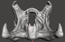 Predator Face Mask (Opened mouth)
