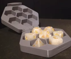 Print In Place Hinged Dice Case (Stronger Hinge)