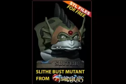 Slithe/Reptilio Thundercats STL for 3D printing Fanart FREE