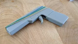 Stepper rubber bands minigun remix (no glue/screw required)