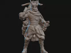 Tiefling Ranger Miniature