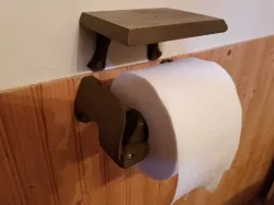 Toilet Paper Holder With Shelf