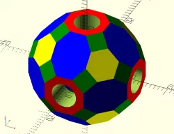 Truncated Rhombicuboctahedron Bead