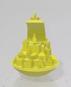 Winter village ornament