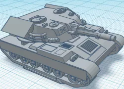 6mm Battletech Rommel/Patton Tank
