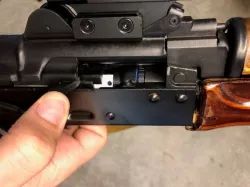 Airsoft GHK AK variable-FPS nozzle mod
