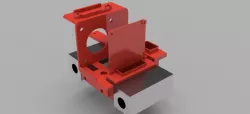 Anycubic 4Max Pro E3D V6 / Volcano with Titan extruder, adjustable height hotend duct