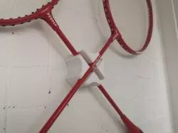Badminton racket holder