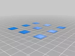 Bed leveling calibration test - remix for monoprice select mini