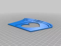 Beebe Mask Sewing Template with 0.25 inch seam allowance and fold marking