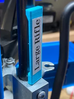 Dillon primer tube label clip