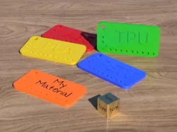 Filament Samples for ABS, PLA, PETG, TPU and other materials