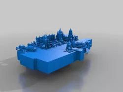 gothic display diorama - 40k - terrain