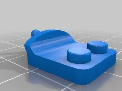 Knex roller coaster to Lego chair adapter
